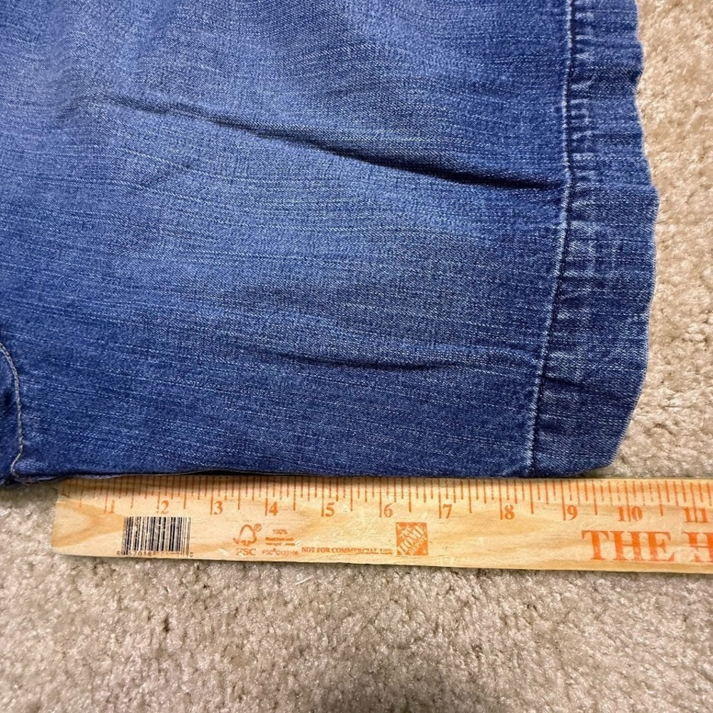 Y2K Faded Glory Denim Shorts‎ Womens  14 Medium Wash Bermuda Jean Jorts - Picture 6 of 6